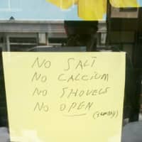 <p>This Hastings business owner is sick of the snow.</p>