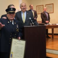<p>John Marshall Jr. has served in the Independent Fire Company for 65 years. </p>