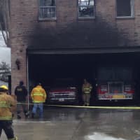 <p>A rescue truck inside the Golden&#x27;s Bridge Fire Department was damaged during an accidental fire Monday. </p>