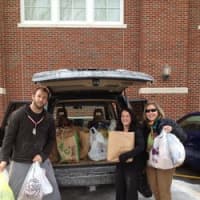 <p>More than 100 bags and boxes of food were donated to the Mount Kisco Food Pantry.</p>