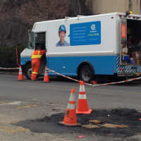 <p>Con Edison crews were busy working in New Rochelle on Sunday while there was no snow on the ground in preparation of possible snowfall.</p>