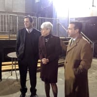 <p>From left: Developer Frank Farricker talks about his plans for Norwalk&#x27;s Wall Street Theater with State Rep. Chris Perone, Lt. Gov. Nancy Wyman and State Sen. Bob Duff.</p>