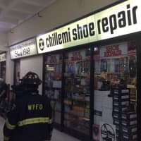 <p>The smoke was coming from Chillemi Shoe Repair.</p>