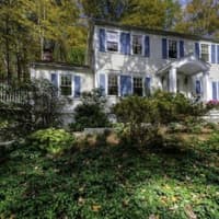<p>This house at 57 Upper Shad Road in Pound Ridge is open for viewing on Sunday.</p>