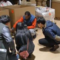 <p>The students discussed repacking food for distribution to the hungry. </p>