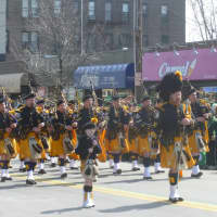 <p>Marchers take part in the Yonkers St. Patrick&#x27;s Day Parade. </p>
