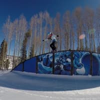 <p>Westport&#x27;s Julia Marino practices snowboarding in Colorado.</p>