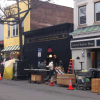 <p>Crews set up outside Ruby&#x27;s Oyster Bar and Bistro in Rye for the filming of the CBS pilot &quot;Madam Secretary.&quot;</p>