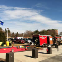 <p>Fairfield Fire Department units operate at Sacred Heart University.</p>