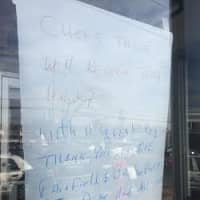 <p>The nearby Chef&#x27;s Table restaurant posted a sign in the window that it will reopen at 7 a.m. Friday. &quot;With a great big thank you to the Fairfield &amp; Bridgeport Fire Departments and all others that helped,&quot; the sign said. </p>