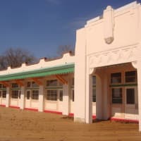 <p>The exterior of the bathhouse on the boardwalk at Rye Playland.</p>