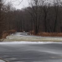 <p>Wet snow covered roads in Westchester.</p>