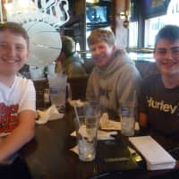 <p>Masters School students George Corrigan of Hastings-on-Hudson, Michael Fitzgerald of Dobbs Ferry and Nick Vern of Mamaroneck  watched Mets opening day at Doubleday&#x27;s restaurant Monday, March 31.
</p>