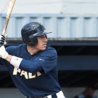 <p>Tom Midolo had two RBIs in the game against the St. Thomas Aquinas Spartans. </p>