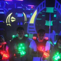 <p>Laser taggers during a trial run in New Rochelle. </p>