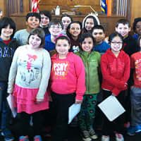 <p>The Parsons Elementary School students at the Board of Legislators.</p>