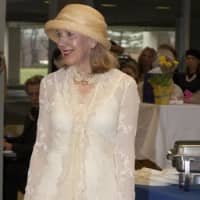 <p>Joan Blaser of Greenwich walks in Greenwich Hospital&#x27;s fashion show. </p>