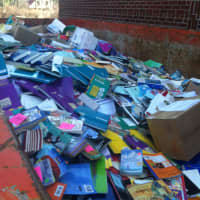 <p>A dumpster has been moved to Lewisboro Elementary School to dispose of unneeded materials. </p>