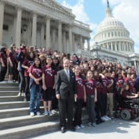 <p>Rep. Eliot Engel met with 300 students at Eastchester Middle School on Capitol Hill in Washington D.C. </p>