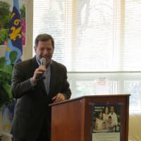 <p>New Rochelle Parks and Recreation Commissioner Bill Zimmerman shared a few words.</p>