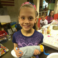 <p>Tessa Cassell, 8 of Westport, said she made and elephant because it is her and her mother&#x27;s favorite animal. </p>