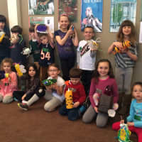 <p>Among the animals created by the kids at the Westport Historical Society were a banana lemur, poison frogs, giraffes, whales and elephants.</p>