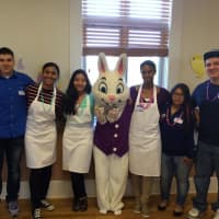 <p>Elmsford student volunteers helped serve and entertain more than 200 visitors to the village Recreation Department&#x27;s Easter event.</p>