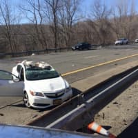 <p>I-684 south is shut down after a major multi-vehicle accident.</p>