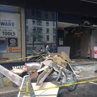 <p>The White Plains Dialysis Center in the White Plains Mall is closed after a car crashed through its storefront. </p>