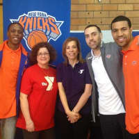 <p>Anne Ring and CEO Cindy Rubino meets representatives from NY Knicks D league.
</p>