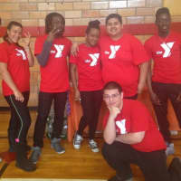 <p>Y Teen employees and volunteers participate in Healthy Kids Day.  </p>