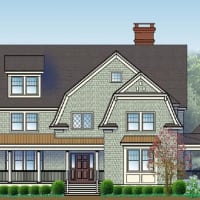 <p>An artist&#x27;s rendering of a home proposed at 100 Garibaldi Lane in New Canaan.</p>
