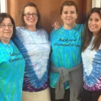 <p>Backyard Humanitarian volunteers (left to right) Bebe Decrescenzo, Paula Egan, Colleen Sharkey and Angela Malizia will lead the group&#x27;s effort in construction of a playground Friday at West Beach in Stamford.</p>