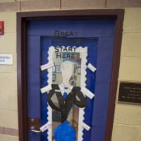 Mount Kisco Boys/Girls Club Helps Decorate Doors