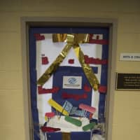 <p>Fifth-graders designed their Blue Door to represent their spirit for Boys &amp; Girls Club.</p>