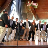 <p>Yale&#x27;s glee club group the Whiffenpoofs recently performed for the Westport Weston Y&#x27;s men. </p>