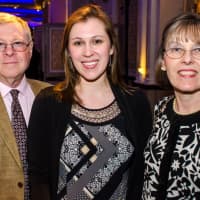 <p>Steve Stein, son of FSW co-founder Irwin Stein, with his daughter Kimberly and wife, Denise, at FSWs Diamond Anniversary Gala.</p>