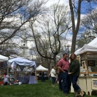 <p>Despite few flowers and clouds, people turned out for the annual Fairfield Dogwood Festival at the Greenfield Hill Congregational Church. </p>