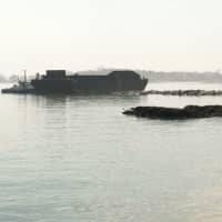 <p>The barge that got hung up on the rocks in Old Greenwich Wednesday was floated off early Friday.</p>