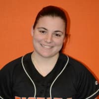 <p>Valhalla High School graduate Maddy DeMilio has helped lead the SUNY Cobleskill softball team to an 18-6 record.</p>