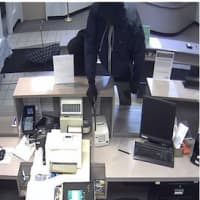 <p>Surveillance footage of the person who robbed the People&#x27;s United Bank in Darien last week.</p>