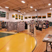 <p>The Hastings High School Cochrane Gym offers a large venue for the 7th Annual Art Show.</p>