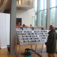 <p>The new Ridgefield Library features large glass windows, letting in a lot of natural light.</p>