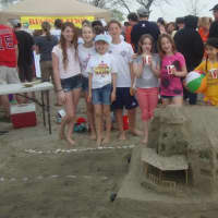 <p>The winners of the Most Creative award at Homes with Hope&#x27;s Castles in the Sand fundraiser at Compo Beach in Westport.</p>