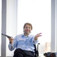 <p>Matthew Sanford. Matthew was in a car accident that paralyzed him from the chest down, but led to both a mental and physical awakening through yoga. </p>