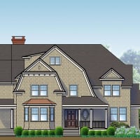 <p>An artist&#x27;s rendering of a home proposed at 90 Garibaldi Lane in New Canaan.</p>