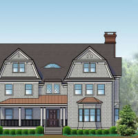 <p>An artist&#x27;s rendering of a home proposed at 96 Garibaldi Lane in New Canaan.</p>