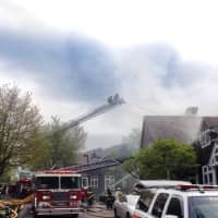<p>Fire crews are battling a blaze at a Hastings condo complex on Wednesday morning.</p>