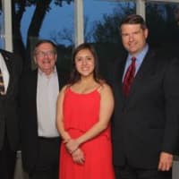 <p>Brian Skanes, BGCNW executive director; Stuart Marwell, CEO of Curtis Instruments; Cristy Lopez-Duarte, 2014 Youth of the Year; R. Todd Rockefeller, BGCNW board president; and John Crabtree, owner of Crabtree Kittle House Inn.</p>