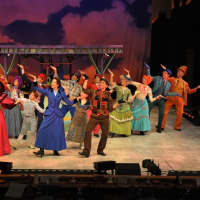 <p>The company of Mary Poppins performs Anything Can Happen.</p>